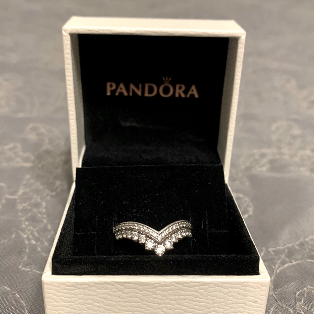 Pandora sterling silver size 8 ring.
